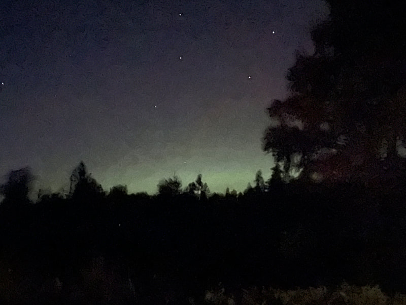 Thank you to guest Tim for sharing photos! This one is of the Northern Lights, which are said to be even more visible over the coming year.
