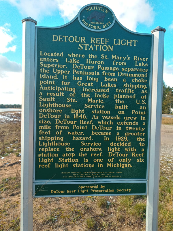 See if you can spot De Tour Reef, one of only six reef light stations in Michigan. 