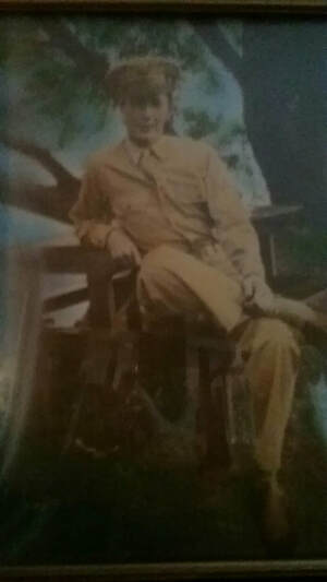 World War II photo of innkeeper Melanie's dad