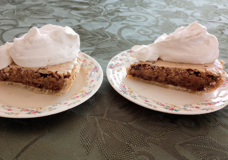 Old fashioned Derby pie, made for Pi Day.